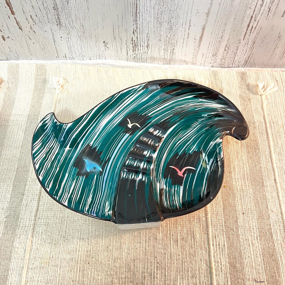 Vintage ashtray MCM mid century seagulls retro mod